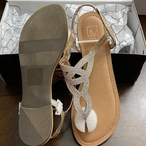 Blingy sandals - material girl 7.5